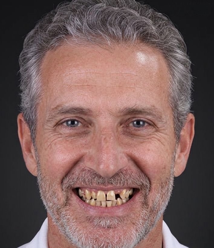 Before veneers treatment
